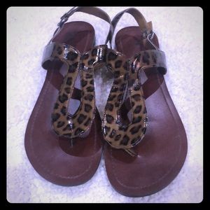 Leopard sandals